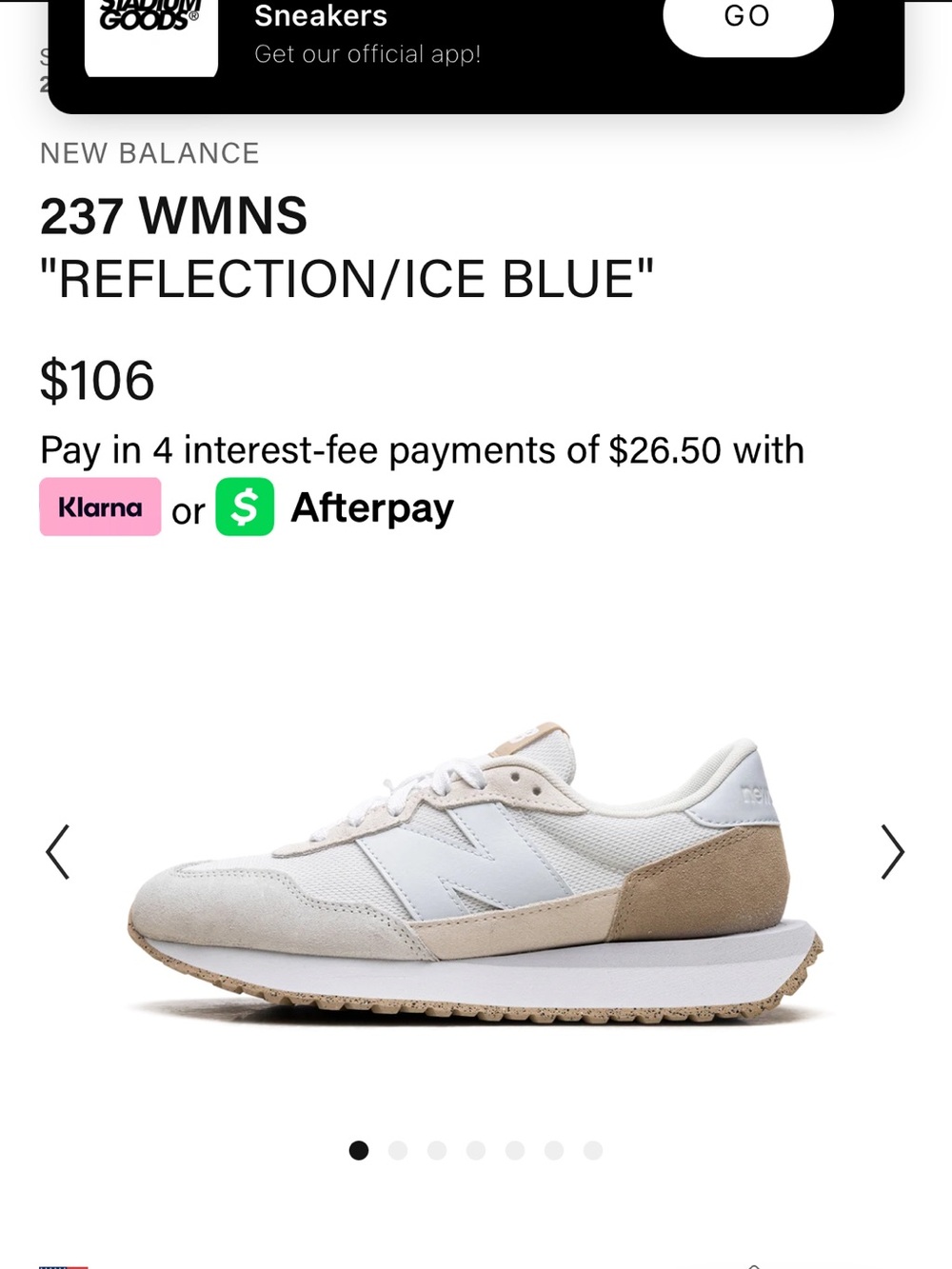 New Balance 237 WMNS in White and Tan